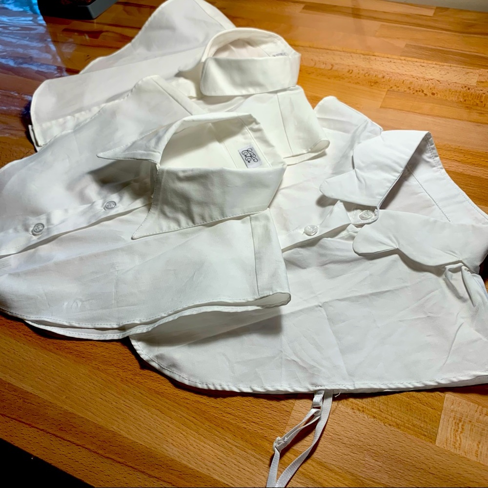 Set of three dickies for wearing under sweaters.